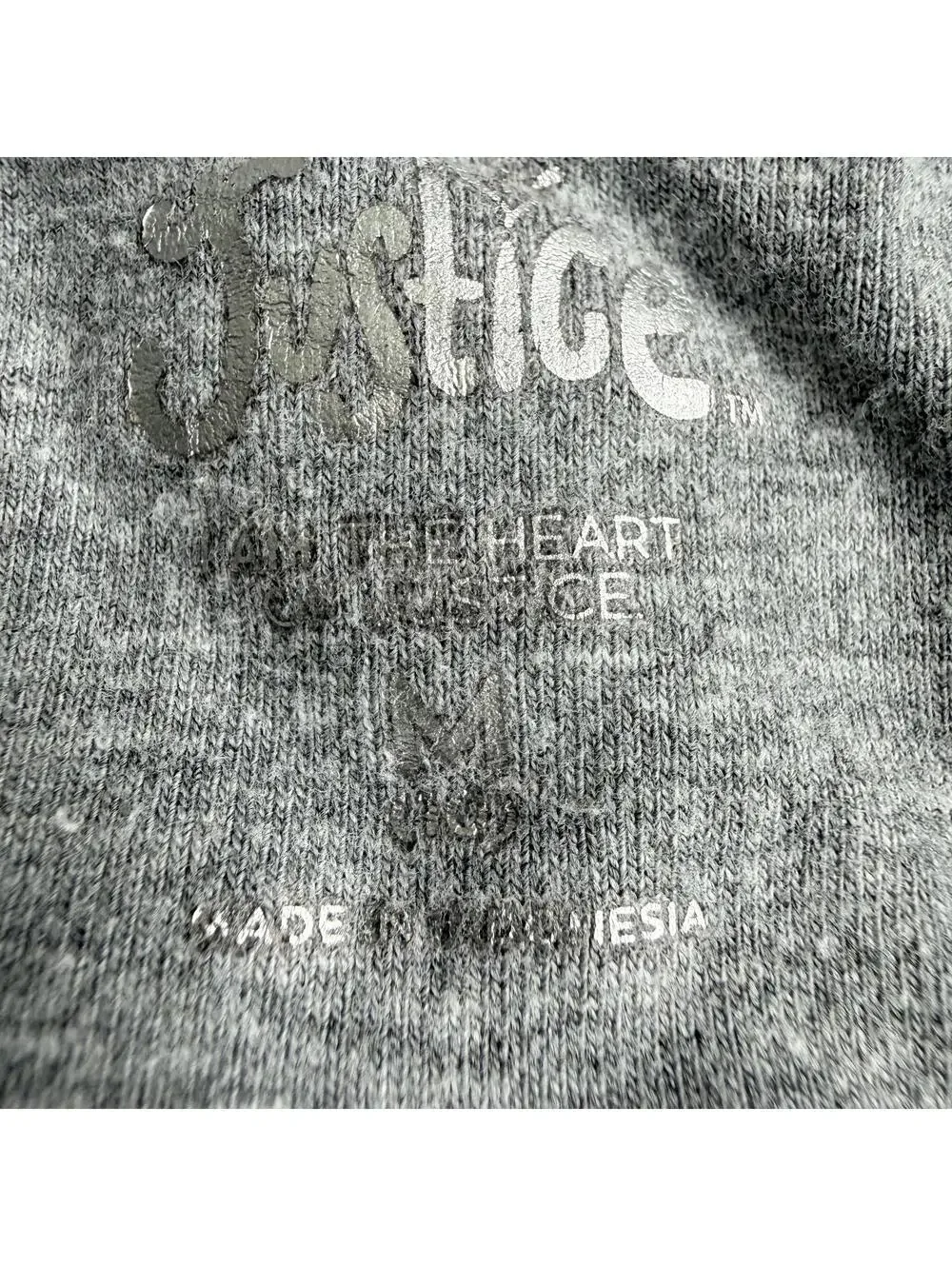 Justice Girls Medium (10) Gray Leggings with Neon Side Stripe Logo